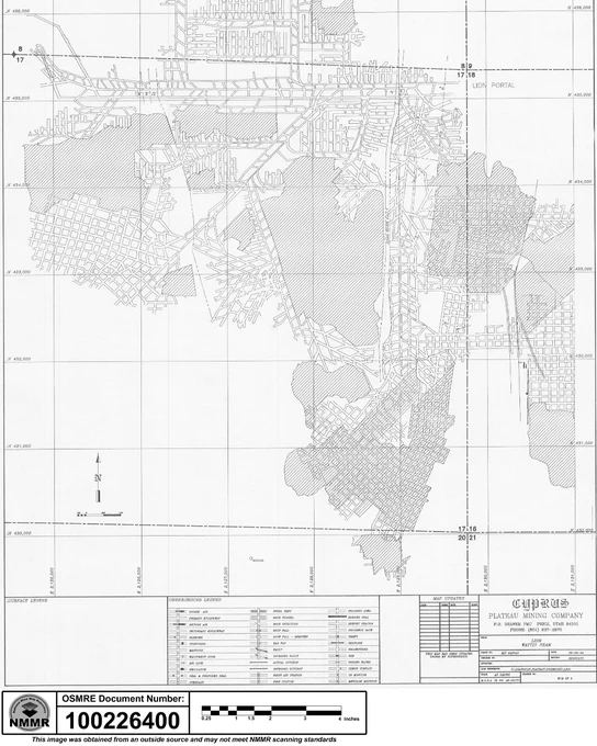 Abandoned Mine map depicting the Lion Mine in Utah