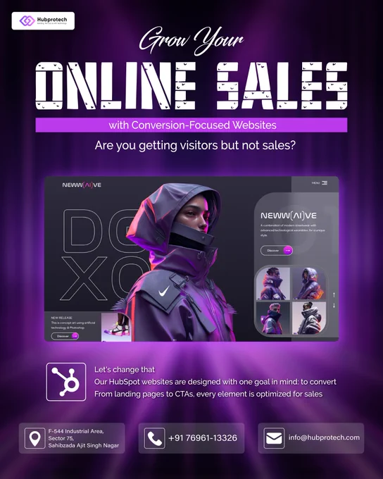 Grow your online sales with conversion focused HubSpot websites.