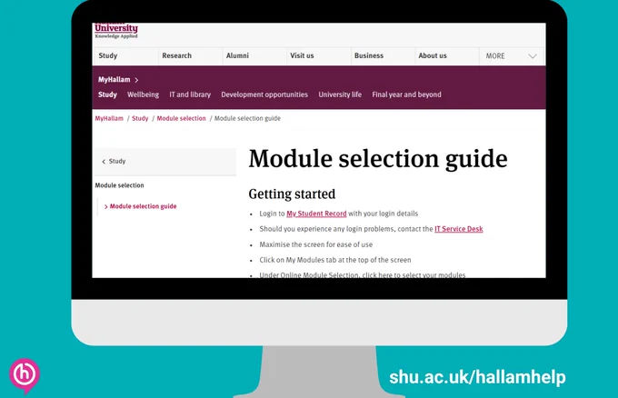 picture says module selection guide