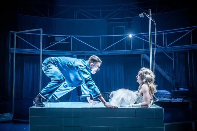 Jake Dunn (Stanley) and Joanna Vanderham (Blanche) in A Streetcar Named Desire