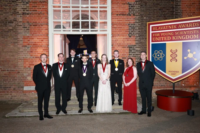 2025 Blavatnik Awards UK Laureates and Finalists outside of The Orangery at Kensington Palace