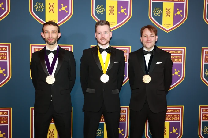 2025 Blavatnik Awards UK Laureates
(Left to Right)

Prof. Liam Ball, University of Nottingham
Prof. Christopher Stewart, Newcastle University
Prof. Benjamin Mills, University of Leeds