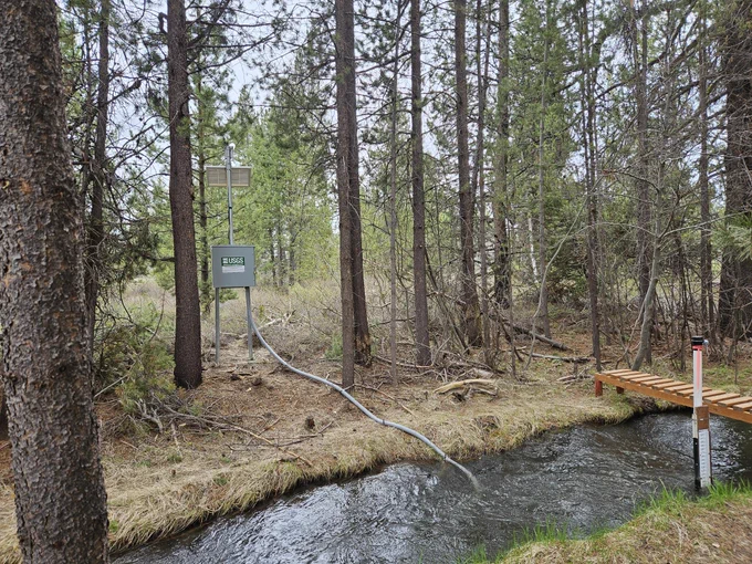 Sand Creek monitoring station below Sand Creek Canal near Chinchalo, Oregon in the Williamson River Basin. 