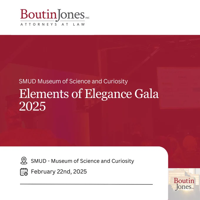 Boutin Jones was honored to sponsor the Elements of Elegance Gala, supporting SMUD Museum of Science and Curiosity and its mission to inspire curiosity and learning in our community. 