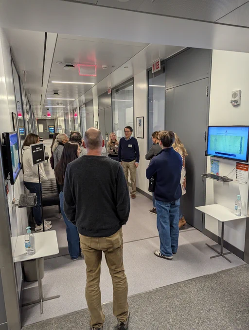 Prof. Nan leading teachers on a tour of IAC