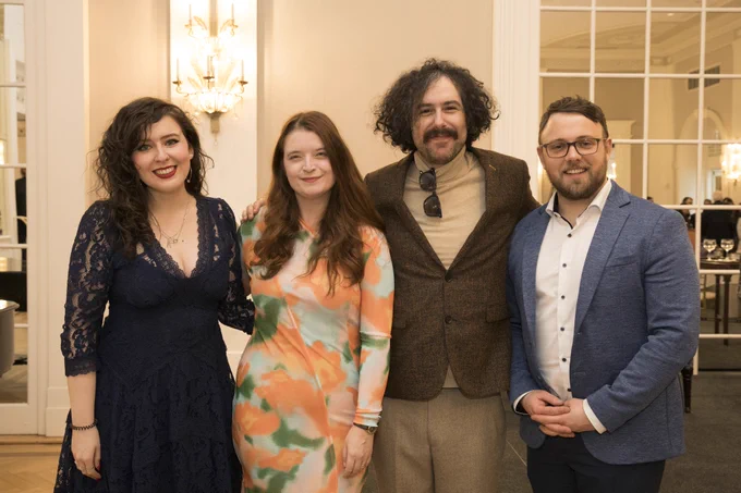 Emma, Tara, Donal and Jake standing for a photo