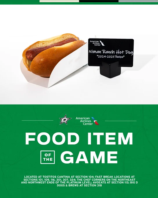 Food Item of the Game located at Tostitos Cantina in section 104, Fast Break locations in sections 101, 109, 116, 301, 307, 324 and more.