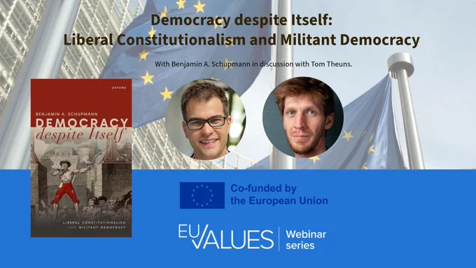 DemocracyPolitical ScienceMilitant DemocracyLiberalismAuthoritarianismPopulismDemocratic BackslidingConstitutionalismGovernancePolitical TheoryThreats to democracyDefending democratic institutionsRise of authoritarianismCrisis of liberal democracyHow to protect democracyPopulism and democracyDemocratic resiliencePolitical philosophy on democracyLiberal constitutionalism explainedGovernment and political systemsAcademic discussion on democracyPolitical trends in EuropeDemocracy vs authoritarianismFuture of liberal democraciesChallenges to European democracyPolitical instability and governanceTheories of democracy and governanceConstitutional law and democracyWatch this webinar on democracyLearn about democratic backslidingPolitical science experts discuss democracyHow democracies can survive threatsWebinar on governance and democracyExperts discuss the future of democracy