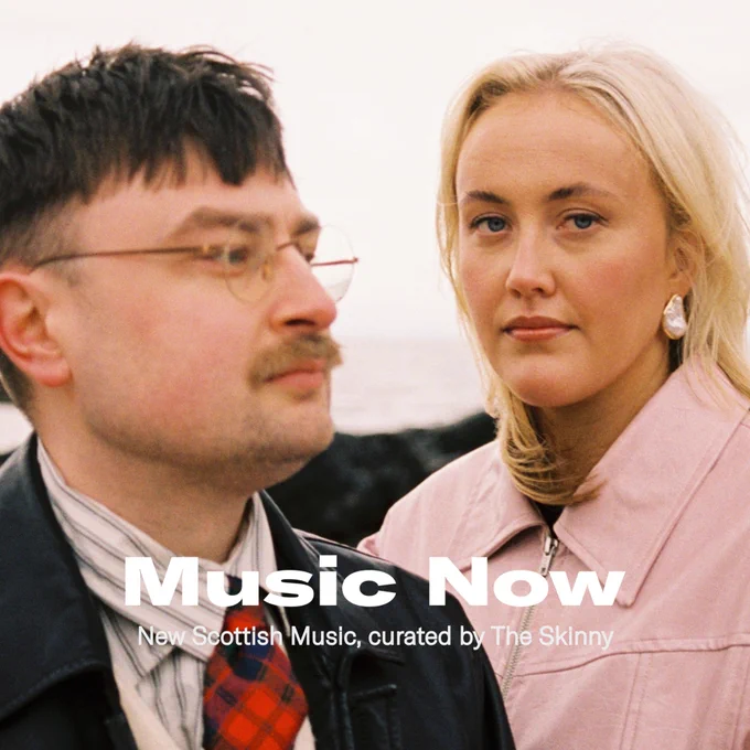 Photo of Majesty Palm, overlaid text reads 'Music Now: New Scottish Music, curated by The Skinny'