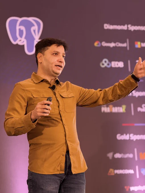 Varun Dhawan on stage at PGConf India 2025