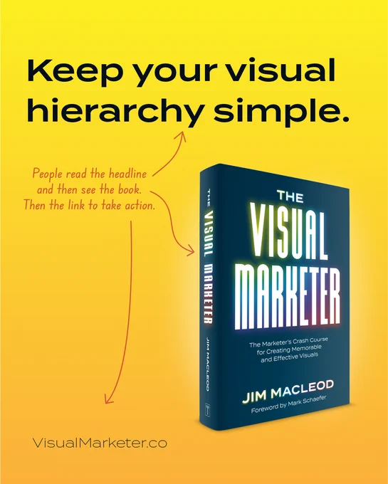 Keep your visual hierarchy simple