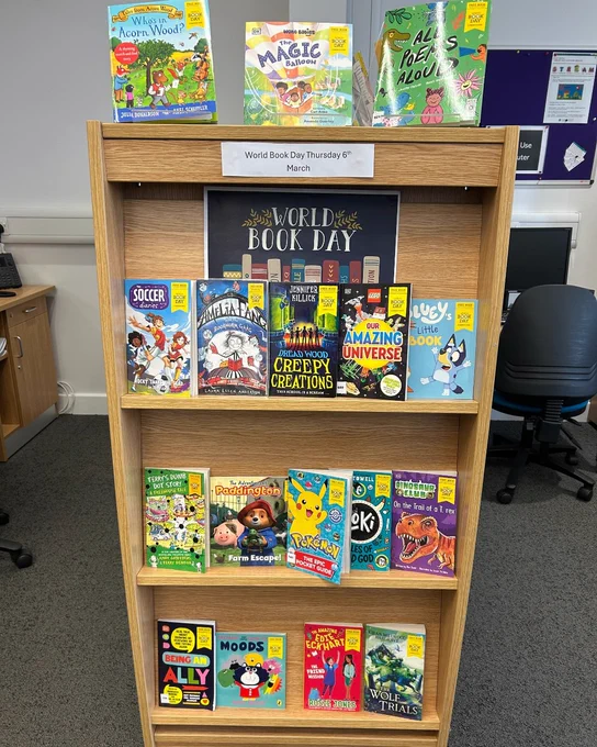 World Book Day display at Hornsea Library