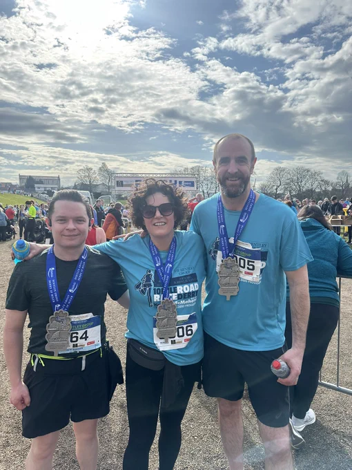 At the finish line