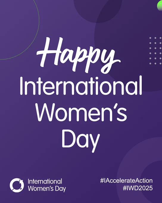 Happy International Women's Day
#IAccelerateAction
#IWD2025