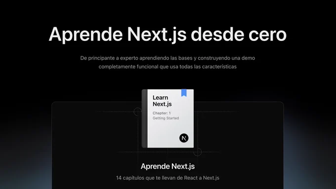 Aprende Next.js desde cero, de principiante a experto aprendiendo las bases y construyendo una demo completamente funcional que usa todas las características