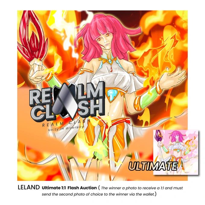 ULTIMATE Auctions!!! on @drip_haus 

Start 10 / 03 / 2025  -  14  /  03  /  2025
TIMEs{ 09:00 - 09:00 PM (UTC 7)

LELAND :  Spirit of Fire

#NFTDrop  #realmclashacademies #NFTs #ultimatenote #AUCTION 