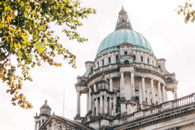 Belfast City Hall dome.