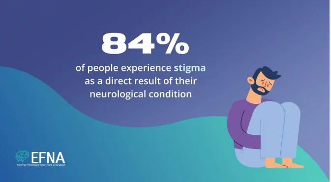 84% of people experience stigma as a direct result of their neurological condition EFNA 