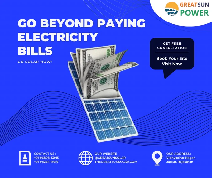 Say goodbye to rising electricity bills! ☀️ Switch to solar and start saving today. Contact us now for expert guidance and a brighter future with GreatSun Power! #GoSolar #SaveWithSolar #GreatSunPower
