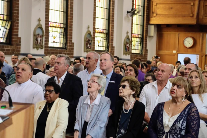 Our Lady Queen of Peace Catholic Church, Gladesville was packed for its Centenary Pontifical Mass in which Sydney Catholic Archbishop, Most Rev. Anthony Fisher OP, was celebrant on Sunday, March 9, 2025. TWT On-the-Spot PHOTO (Anthony Stavrinos)