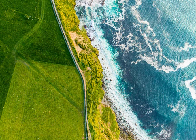 Stock image of coastline and coastal waters