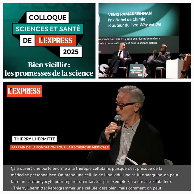 Colloque Sciences et Santé organisé par L'Express, en présence de Thierry Lhermitte.