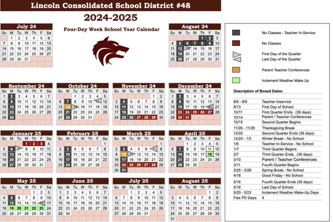 24-25 Revised School Calendar
