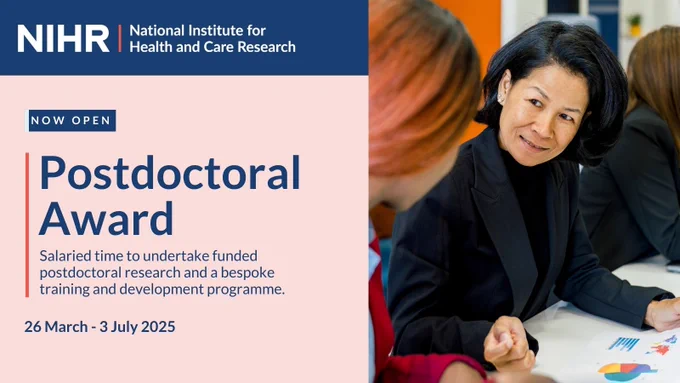 Simplified Postdoctoral Award is now open for application