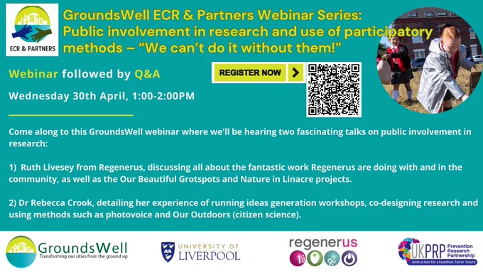 flyer for groundswell ecr webinar series