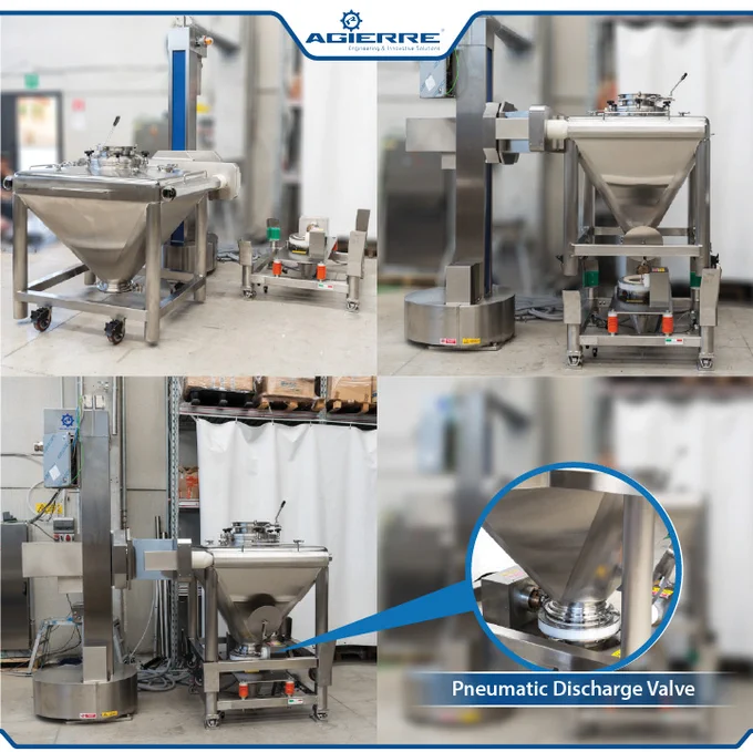 Bin Docking Station with Bin Blender Column - AGIERRE