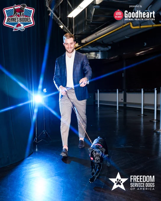 Devon Toews with team dog, Maxy