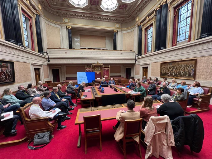 Photo of the APG for the Voluntary and Community Sector meeting taking place in Stormont.