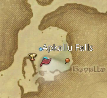 A screenshot of the map in Old Gridania (Coordinate: X:10.7 Y:6.4) where you can grab a free Fantasia Potion from the wandering Moogle NPC. You have up to the release of Patch 7.2 (Match 24, 2025) to get it. Don't forget! 