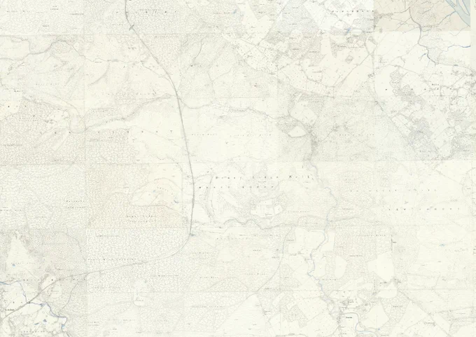 A historic map showing landscapes in 1900. @NLS