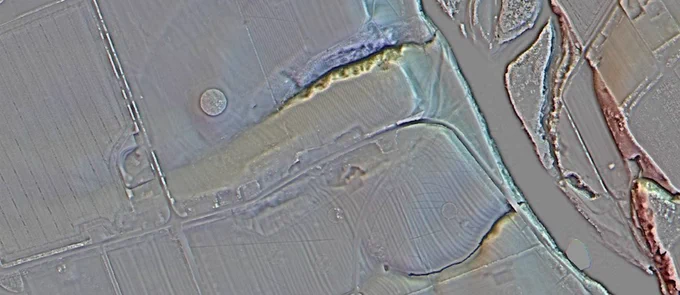 Aerial digital view of a landscape