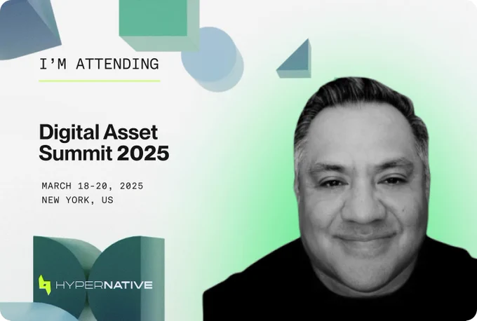 Attending Digital Assets Summit in New York. March 18-20, 2025