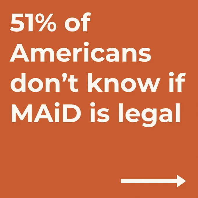 51% of American's don't know if MAiD is legal