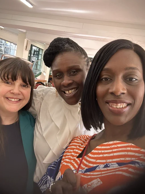 Cllr Bethan Roberts, Cllr Natasha Ennin and Florence Eshalomi MP at the Southwark Labour conference.