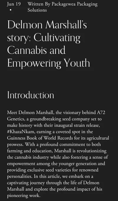 Amidst the  challenges encountered throughout his journey, Delmon Marshall found himself consistently facing the hurdle of securing FAIR funding.  costs associated with establishing a cultivation facility in the United States posed barriers, particularly for minority owners, as astonishingly less than 2% of individuals in the entire USA Cannabis industry were Black-American. undeterred by these odds, Marshall's resilience and unyielding work ethic propelled him onward, ceaselessly seeking opportunities to surmount these obstacles. To circumvent the financial constraints, Marshall astutely shifted his focus toward seed production, offering a more accessible entry point for aspiring growers. He emphasizes the significance of adhering to meticulously crafted grow charts and meticulously selecting indica-dominant plants renowned for their bountiful yields and unique flavors. Additionally, A72 Genetics takes immense pride in its status as a veteran-owned and Black Indian-owned enterprise,