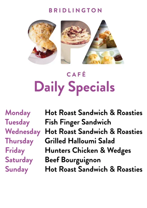 cafe specials 
