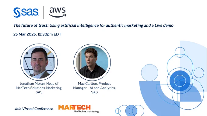 Using AI for Authentic Marketing by SAS & AWS | MarTech Spring Conference