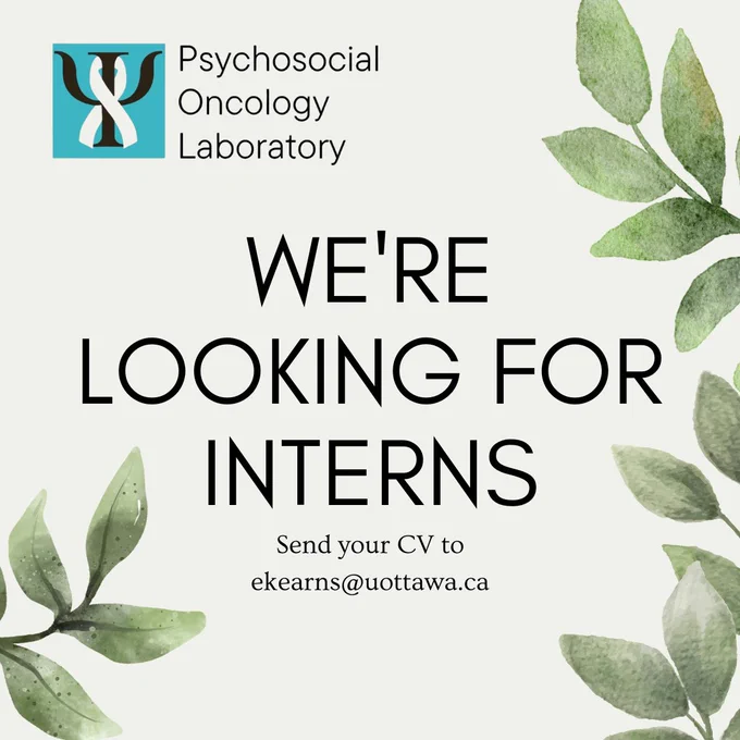 We're looking for interns - send your CV to ekearns@uottawa.ca