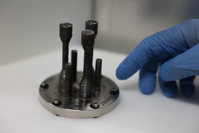 First 3D-printed metal in orbit returned to ESA lab