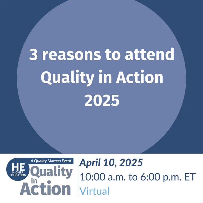 3 reasons to attend Quality in Action 2025
