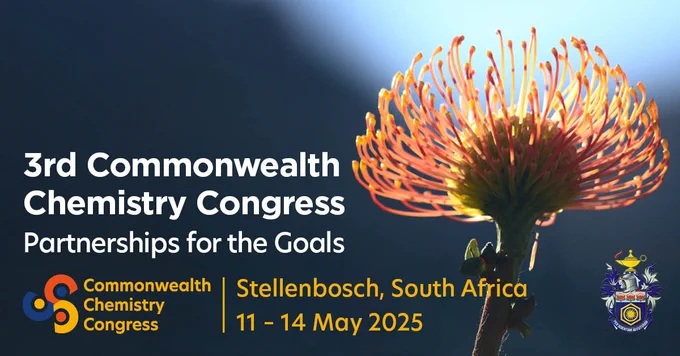 3rd Commonwealth Chemistry Congress, Partnerships for the Goals, Stellenbosch, South Africa, 11-14 May 2025
