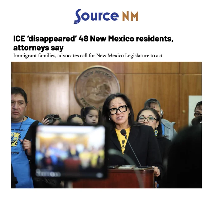 Source NM article on ICE arresting 48 New Mexico immigrant residents with a photo of Marcela Diaz, the director of Somos un pueblo unido