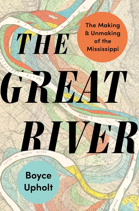 book cover of The Great River illustration of MS River