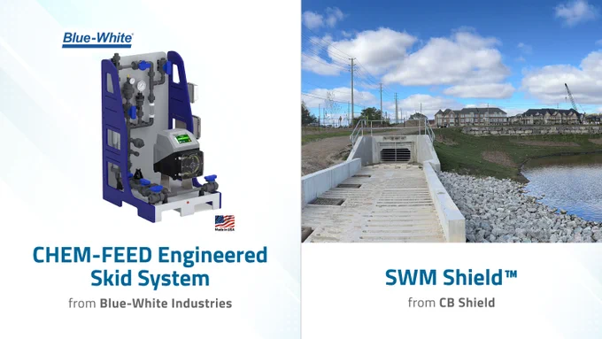 CHEM-FEED Engineered Skid System from Blue-White Industries; SWM Shield™ from CB Shield