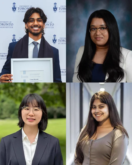 UTSLA Winners: Liam, Shenuja, Riddhi, and Serina