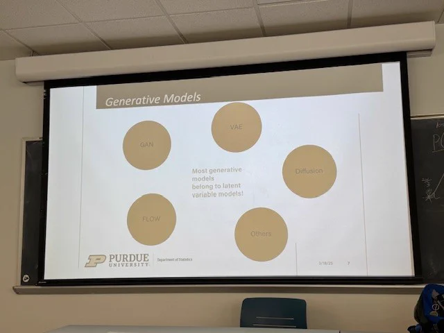 A slide from Dr. Xiao Wang's presentation. An overview of different generative models. Most generative models belong to latent variable models!